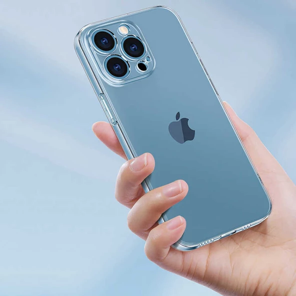 iPhone 14 Pro Max Kılıf Şeffaf Sert PC Vayt Kapak - Resim 9