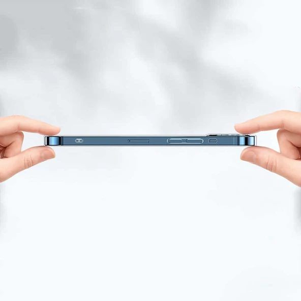 iPhone 14 Pro Max Kılıf Şeffaf Sert PC Vayt Kapak - Resim 7