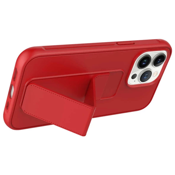 iPhone 14 Pro Max Kılıf Qstand Kapak - Resim 2