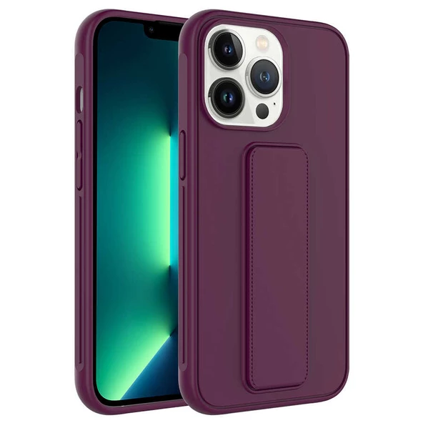 iPhone 14 Pro Max Kılıf Qstand Kapak - Resim 9
