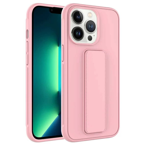 iPhone 14 Pro Max Kılıf Qstand Kapak - Resim 4