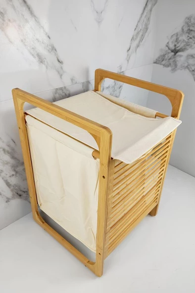 Digithome Bambu Kirli Çamaşır Sepeti – B9017 C1-1-100 ürün görseli 1