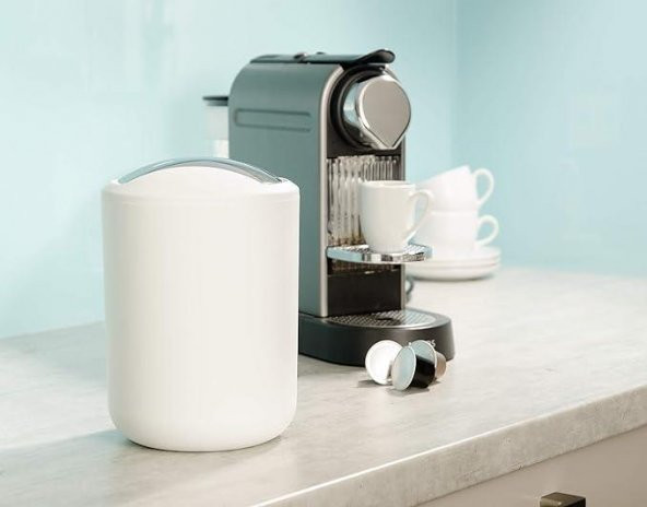 Beyaz, Çöp Kovası 2 Litre - Brasil Model - Resim 3