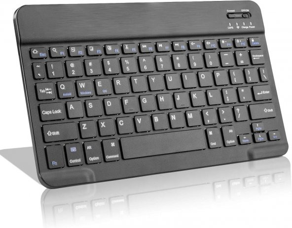 Valkyrie BL30 Bluetooth 10 inç Ios Windows Android Uyumlu Kablosuz Klavye - Türkçe - Şarjlı - Sessiz - Multimedia - Ultra İnce Siyah ürün görseli 1