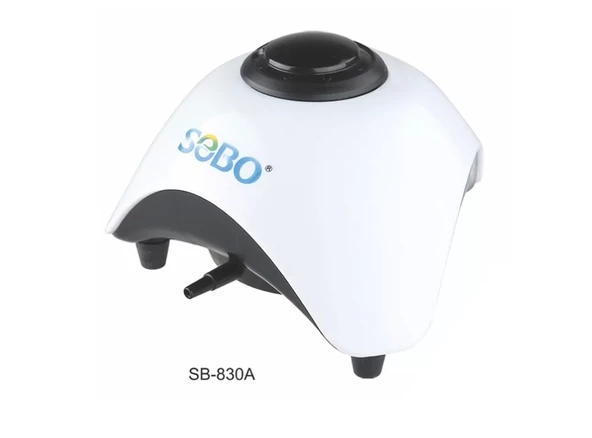 Sobo Sessiz Ayarlanabilir Tek Çıkışlı Üçgen Akvaryum Hava Motoru 5W 6LT/DAK SB-830A ürün görseli 1