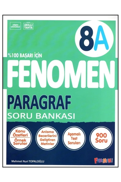 Fenomen Okul Yayınları Lgs 8. Sınıf Paragraf A Soru Bankası ürün görseli 1