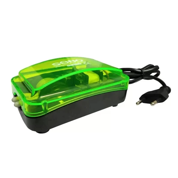 Sobo Çift Çıkışlı Akvaryum Hava Motoru 5W 2x4LT/DAK SB-666A ürün görseli 1