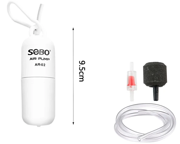 Sobo Usb Girişli Sessiz Tek Çıkışlı Mini Akvaryum Hava Motoru 1W 4LT/DAK AR-02 ürün görseli 1
