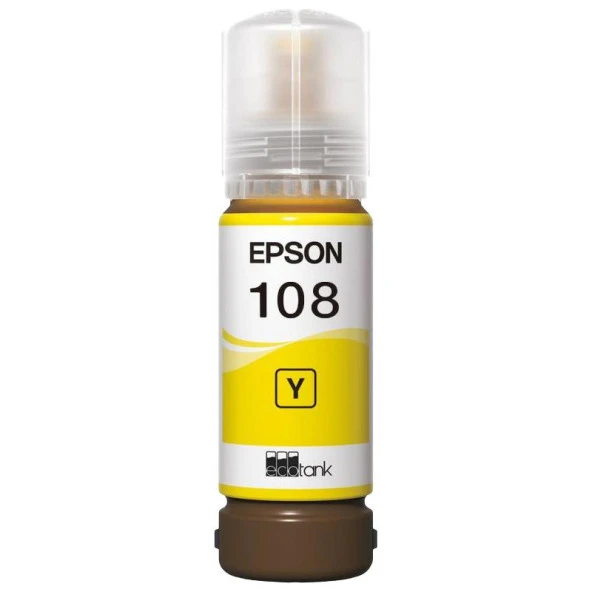 Epson 108 Mürekkep Orj. L8050, L18050 Yellow 70ml ürün görseli 1