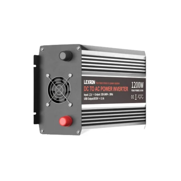 Lexron 1200W 12V Modifiye Sinüs İnverter ürün görseli 1