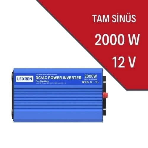 Lexron 2000W-12V TAM SİNÜS İNVERTER ürün görseli 1