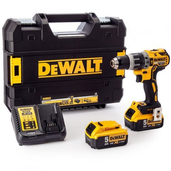 Dewalt DCD796P2-QW 18V/5.0Ah Li-ion Çift Akülü Kömürsüz Profesyonel Darbeli Matkap ürün görseli 1