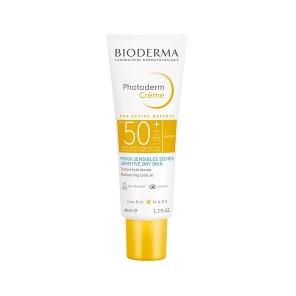 Bioderma Photoderm Kuru Ciltler İçin Güneş Koruyucu Krem Renksiz SPF50+ 40 ml ürün görseli 1