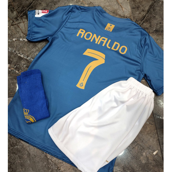 Ronaldo All Nasr Lacivert Forma + Çorap Hediyeli ürün görseli 1