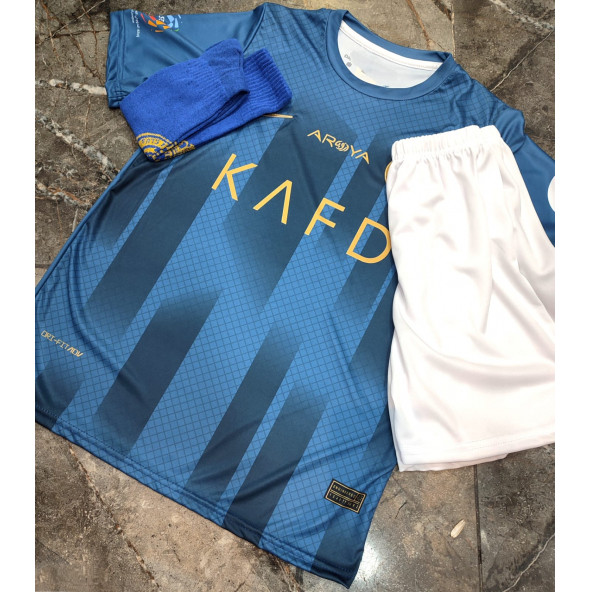 Ronaldo All Nasr Lacivert Forma + Çorap Hediyeli - Resim 2