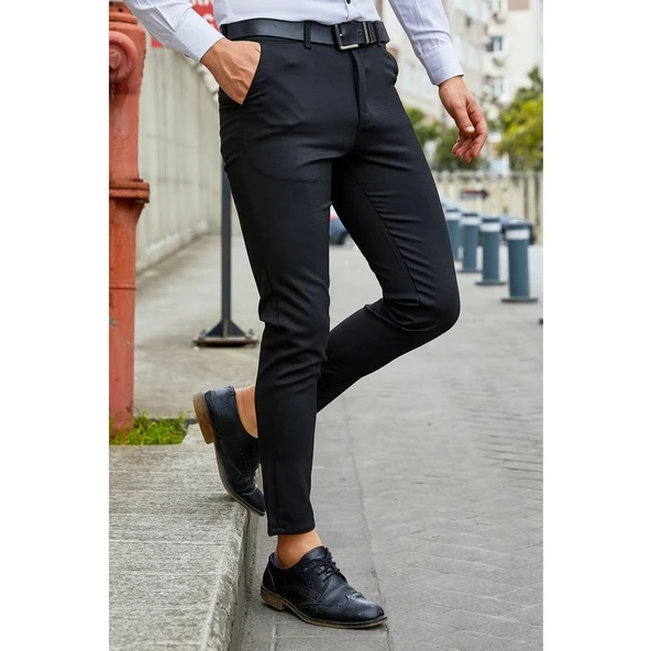 Captiva İtalyan Kesim Slim Fit Erkek Keten Pantolon-5419 ürün görseli 1
