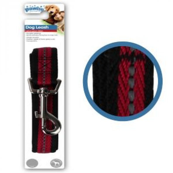Pawise Köpek Uzatma Kırmızı Yansıtıcılı S 13245 1.2M/15MM ürün görseli 1