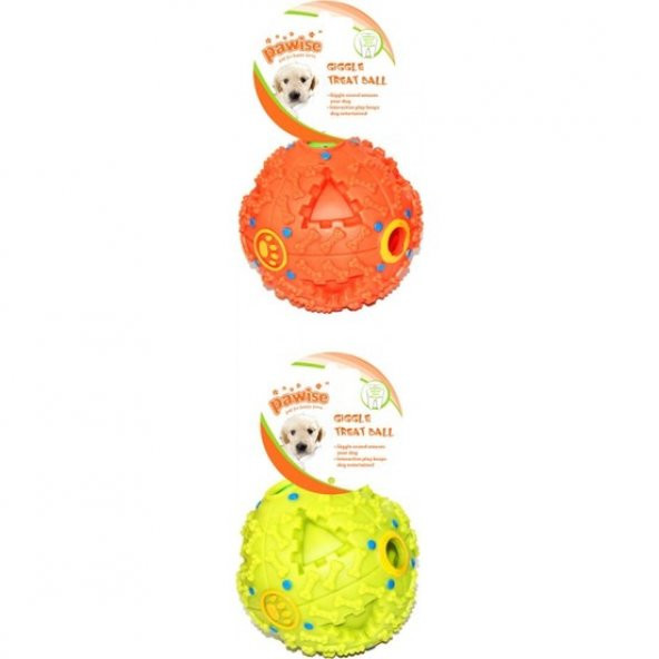 Pawise 14103 Köpek Sesli Mama Ödül Topu 11,5 cm ürün görseli 1