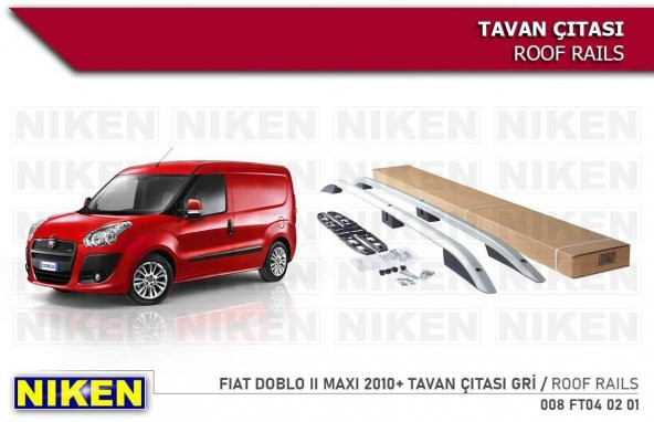 Fıat Doblo 2 Maxı Tavan Çıtası Uzun Gri 2010- Sonrası Modeller ürün görseli 1