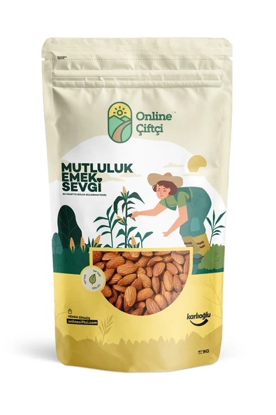 Online Çiftçi Çiğ Yerli Badem 1Kg ürün görseli 1