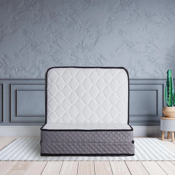 Yatak Deluxe Pack Kuştüyü Sünger Katlanır  Beyaz 90x190 ürün görseli 1