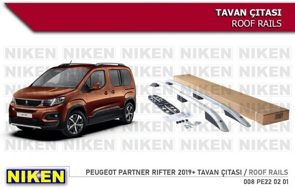 Peugeot Rıfter Tavan Çıtası Uzun Gri 2019- Sonrası Modeller Uyum ürün görseli 1