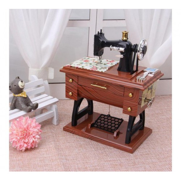 Dikiş Makinesi Görünümlü Müzik Kutusu ürün görseli 1
