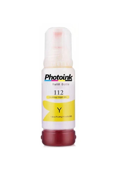 TKPrint Epson Photoİnk 112 L15180 L6580 M15180 Sarı Muadil Mürekkep 7500 Sayfa ürün görseli 1