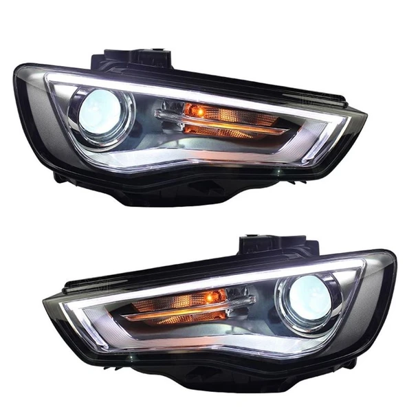 AUTOGP Audi a3 8v ön far lambası mercekli dolu 2016 / 2016 halogen uyumlu ürün görseli 1