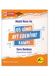 Rüştü Hoca İle 65 Günde AYT Edebiyat Kamp Kitabı - Rüştü Hoca ürün görseli 1