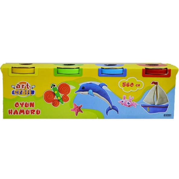 03281 Art Craft 4lü OYUN HAMURU / 488 gr - Resim 4