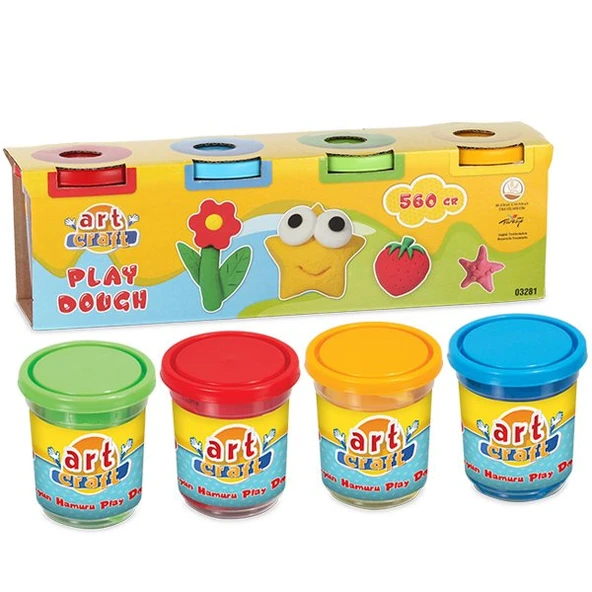 03281 Art Craft 4lü OYUN HAMURU / 488 gr - Resim 3