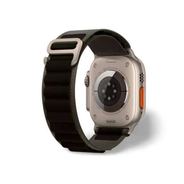 Cosmostech Akıllı Saat Watch için Uyumlu 42MM 44MM 45MM 49MM 1/2/3/4/5/6/se/7/8/ultra Çift Katman Kordon ve Kayışı Yeşil(Siyah) ürün görseli 1