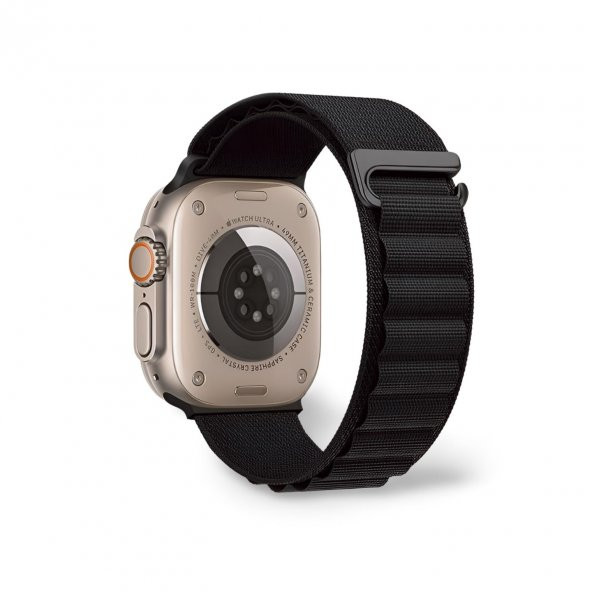 Cosmostech Akıllı Saat Watch için Uyumlu 42MM 44MM 45MM 49MM 1/2/3/4/5/6/se/7/8/ultra Çift Katman Kordon ve Kayışı Siyah(Siyah) ürün görseli 1