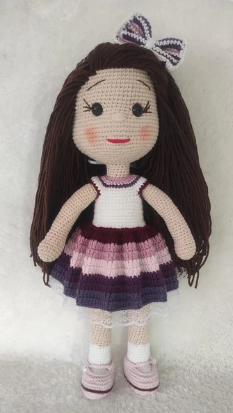 Gökkuşağı Bebek Amigurumi Organik Oyuncak ürün görseli 1