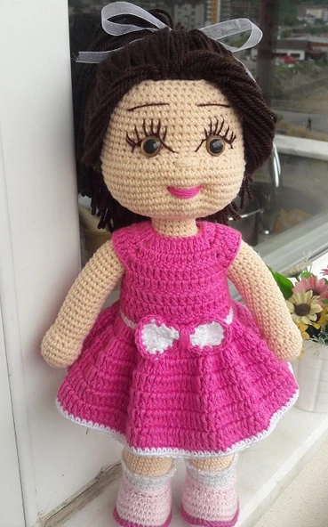 Pembegül Bebek Amigurumi Organik Oyuncak ürün görseli 1