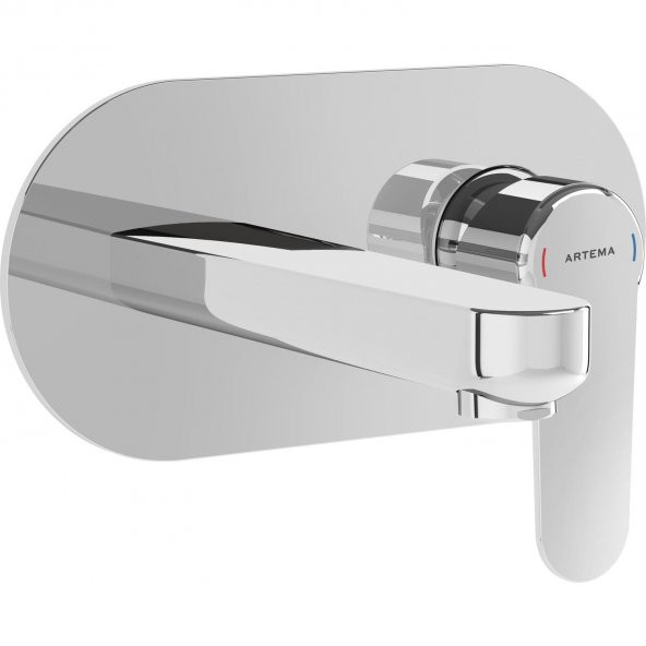 Artema Root Round Ankanstre Lavabo Bataryası - Krom - Resim 2