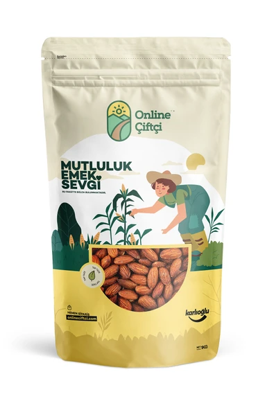 Online Çiftçi Kavrulmuş Badem 1Kg ürün görseli 1