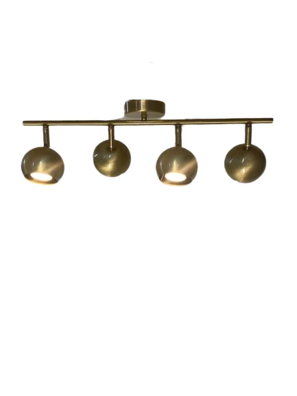 Rsylight Metal Modern 4 LÜ Eskitme Kaplama Led Spot Hareketli Avize Beyaz Ampullü ürün görseli 1