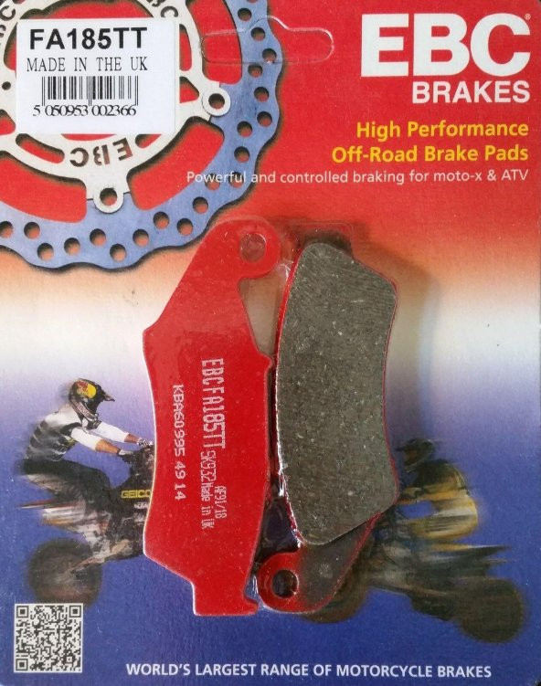 Ebc Fa185Tt 2006-2023 Kawasaki KX 450F Uyumlu Ön Fren Balatası Karbon Balata ürün görseli 1