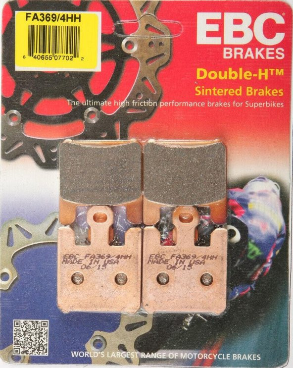 Ebc Fa369/4Hh 2003-2006 Kawasaki Ninja ZX-6R (ZX600) Uyumlu Ön Fren Balatası Sinterli Balata ürün görseli 1