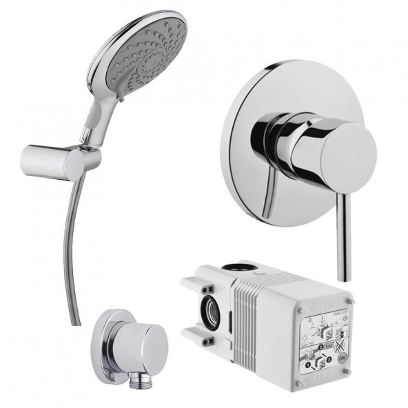 Artema Minimax S Ankanstre Duş Seti - Samba 5F - Krom ürün görseli 1