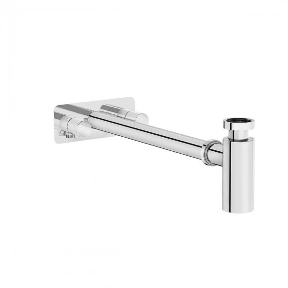 Vitra Origin Lavabo Sifon Seti - Simetrik Rozetli - Krom ürün görseli 1