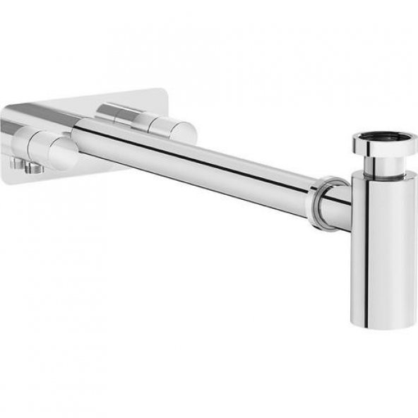 Vitra Origin Lavabo Sifon Seti - Simetrik Rozetli - Krom - Resim 2