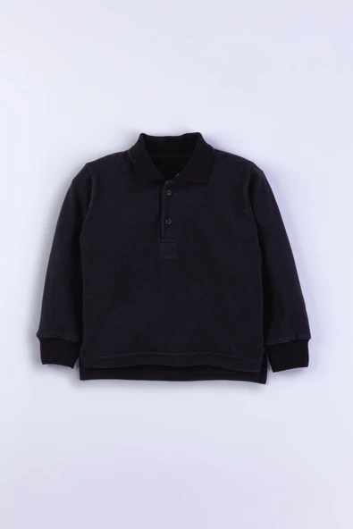 Gömlek Yaka Erkek Çocuk Sweatshirt - Resim 2