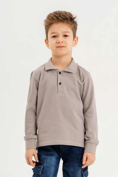 Gömlek Yaka Erkek Çocuk Sweatshirt ürün görseli 1
