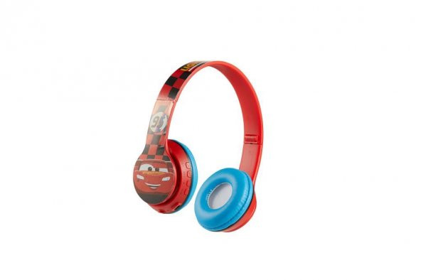 Bluetooth Kulaklık Disney Pixar Cars Arabalar Mikrofonlu Kablosuz Çocuk Kulaklığı Lisanslı DY-2004-CR ürün görseli 1