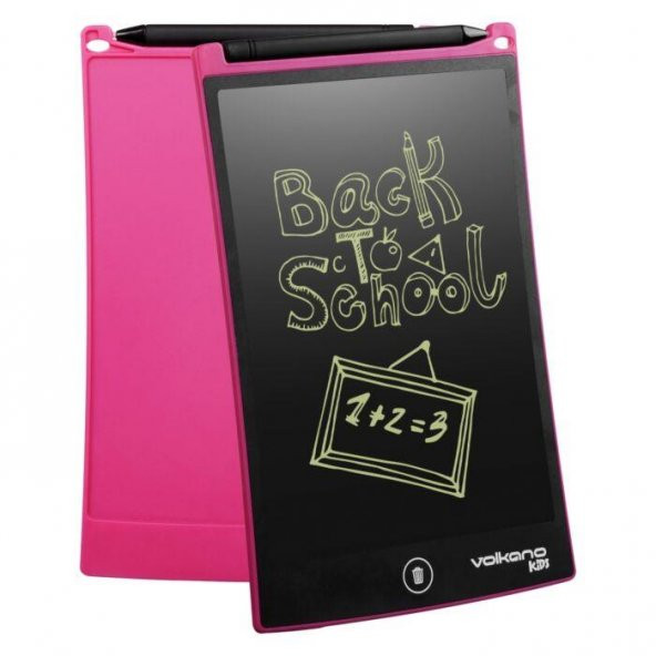 Volkano Doodle Writing Tablet Lcd 8.5 Inç Dijital Kalemli Çizim Yazı Tahtası Grafik Not Yazma Eğitim Tableti Pembe VK-850-PK ürün görseli 1