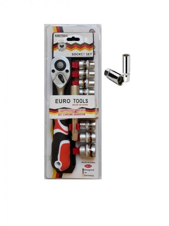 Euro Tools 11+1 Parça Cırcırlı Lokma Takımı 1/2 ürün görseli 1