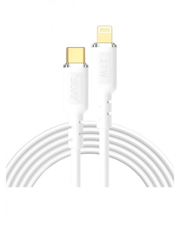 Buff BL67 PD 27W Type-C TO Lightning 3.0A 1.2M Data ve Şarj Kablosu - Resim 2